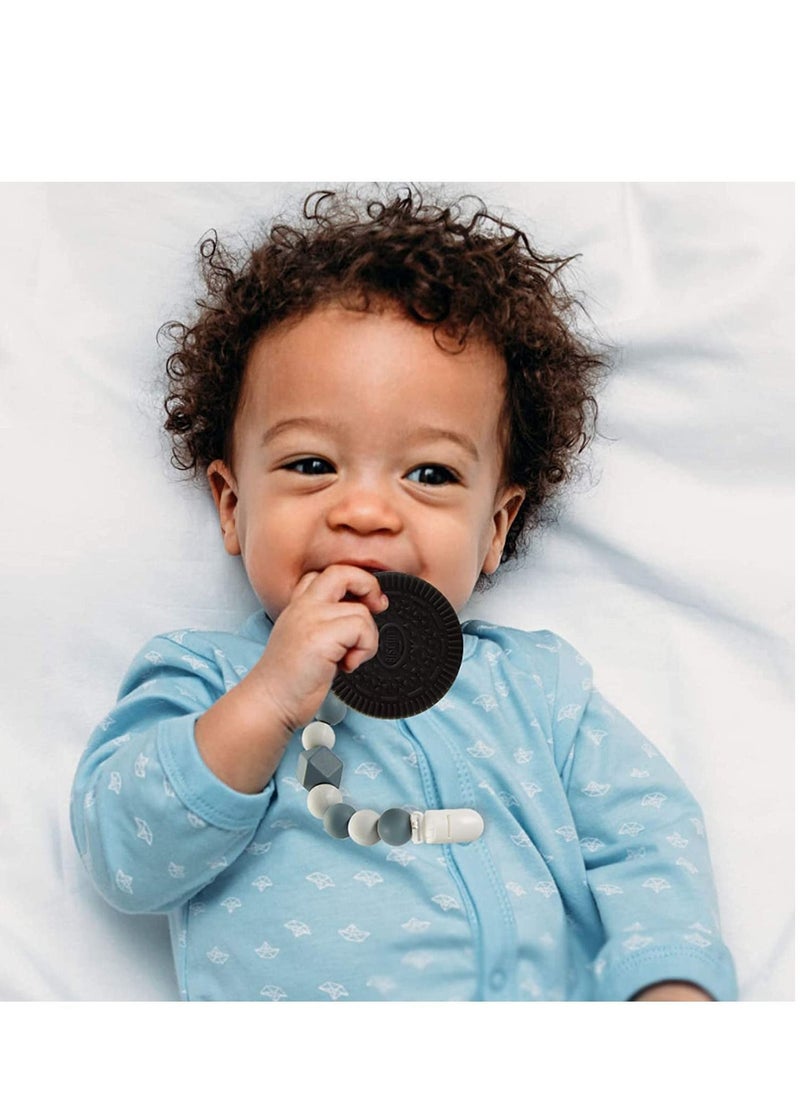 Y&D Chew Necklace for Boys and Girls Silicone Chewable Pendant Autism Chewing Adhd Spd Sensory Oral Motor Aids Kids Chewy Toy Adults (black)  - Image 3