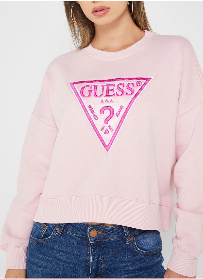 GUESS - Logo Knitted Sweatshirt - Image 1