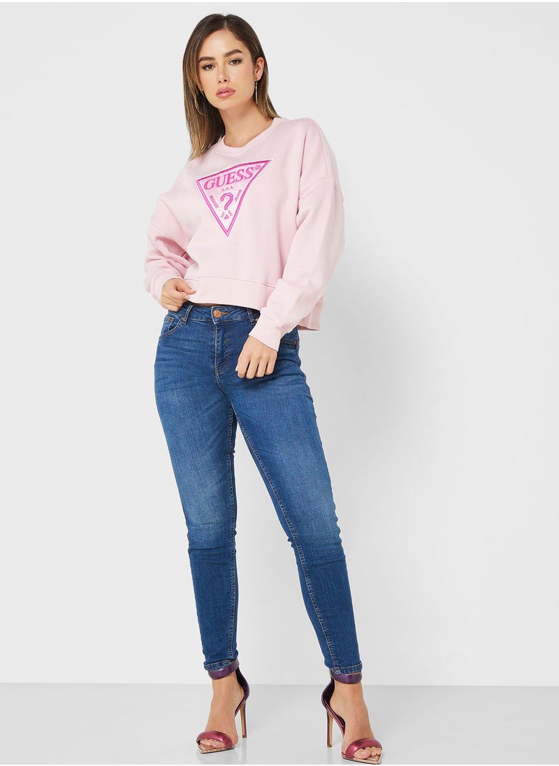 GUESS - Logo Knitted Sweatshirt - Image 1