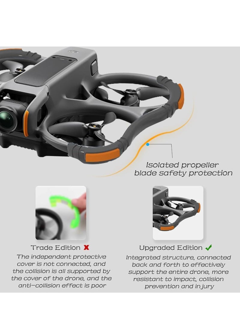 KASTWAVE - Avata 2 Propeller Guard Protector, Protective Bumper Anti-Collision Shockproof Prop Protector, Anti-Collision Prop Bumper Silicone Protective Cover Ring, for DJI Avata 2 - Image 1
