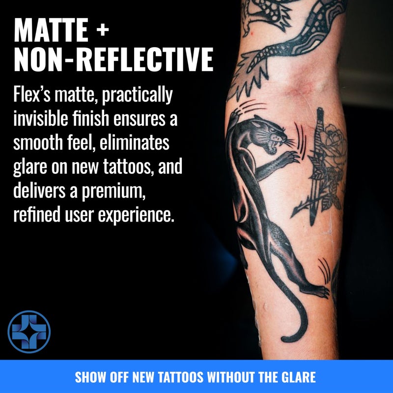 Saniderm Flex Tattoo Aftercare Bandage (New) (3 Sheets, 6 in x 8 in) â€“ Convenient, Faster Tattoo Healing and Protection â€“ Sterile, Waterproof, Ultra Flexible, Tatoo Aftercare Wrap â€“ Matte Finish - Image 4