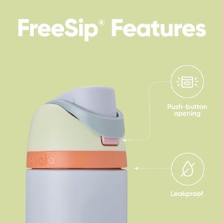 FreeSip Insulated Stainless Steel Water Bottle with Straw for Sports, Travel, and School BPA-Free Sports Water Bottle, 32 oz, Beach House - view 4