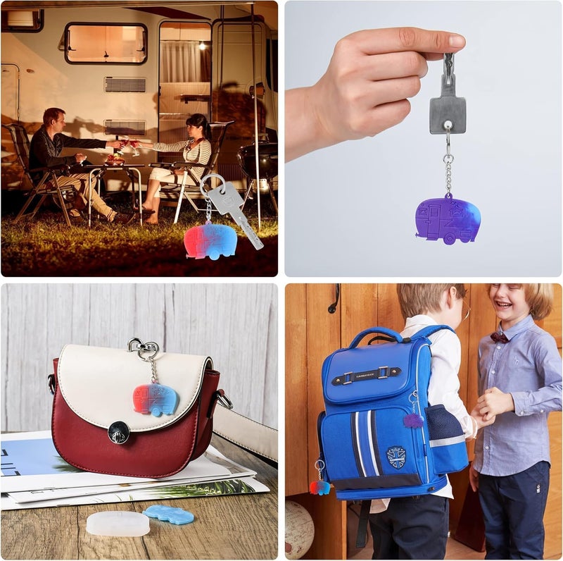 dooda Camper Resin Molds Silicone,RV Keyring Silicone Molds for Resin, Couples Camping Gifts for Men Women, Coating Epoxy for Camper Travel Trailers Accessories, Keychain Ring not Included - Image 4