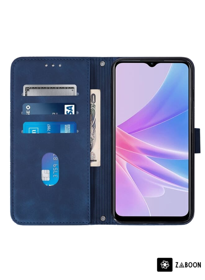 Zaboon Protective Case For iPhone 14 Skin Feel Crocodile Magnetic Clasp Leather - Image 5