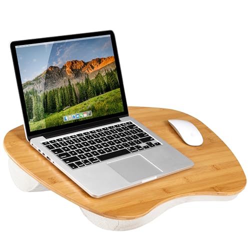 LAPGEAR Extra Large Bamboo Lap Desk - Natural - Fits up to 17.3 Inch Laptops - Style No. 91687 - Image 1