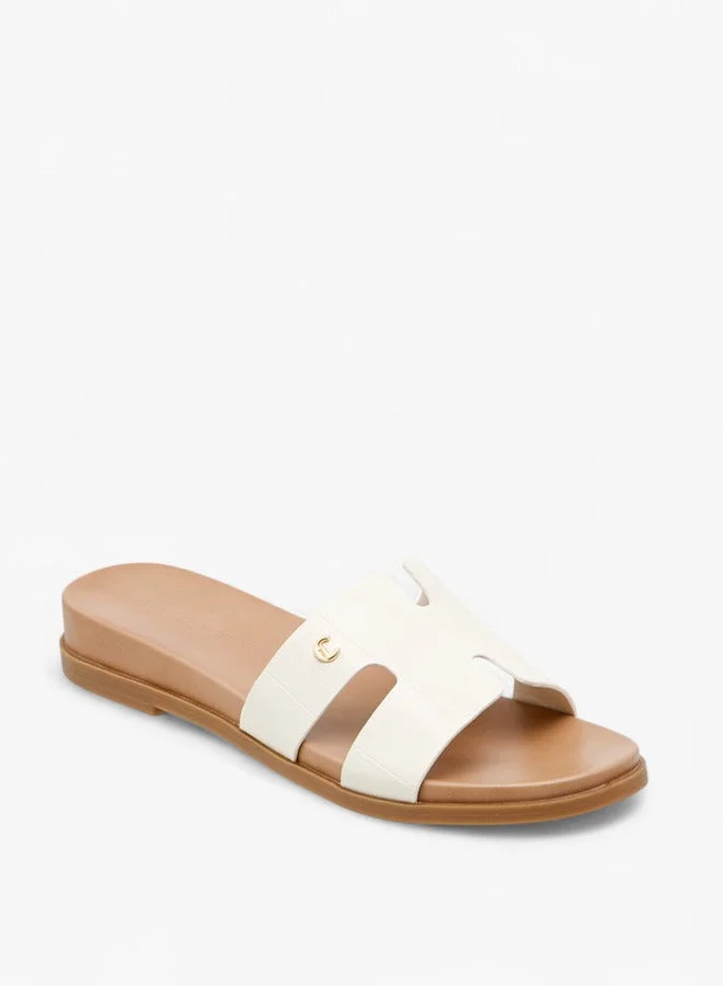 Le Confort Women's Textured Slip-On Flat Sandals