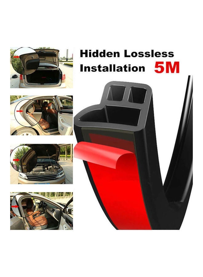 MUNTAQI L-Type Thicken Car Door Edge Rubber Seal Strip - Image 1
