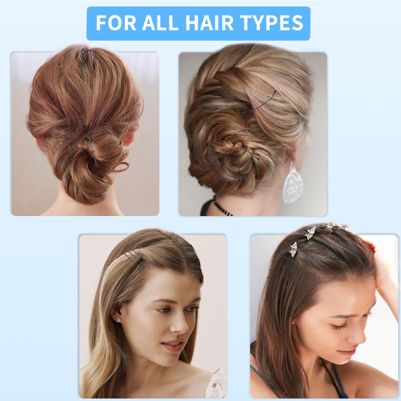 DTDNZKN 100 PCS 2.2 Inch(55 mm) Bobby Pins Black, Premium Bobby Pin For Women, Kids And Girls, Great For All Hair Types - Image 3