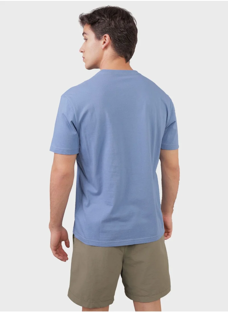 American Eagle Logo Detail Crew Neck T-Shirt