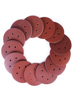 LotFancy LotFancy 130PCS Sanding Discs 6 Inch 6 Hole, 40 60 80 100 120 180 240 320 400 800 1000 1500 2000 Grit Sandpaper Assortment - Orbital Sander Pad, Hook and Loop Round Sand Paper  - Image 1