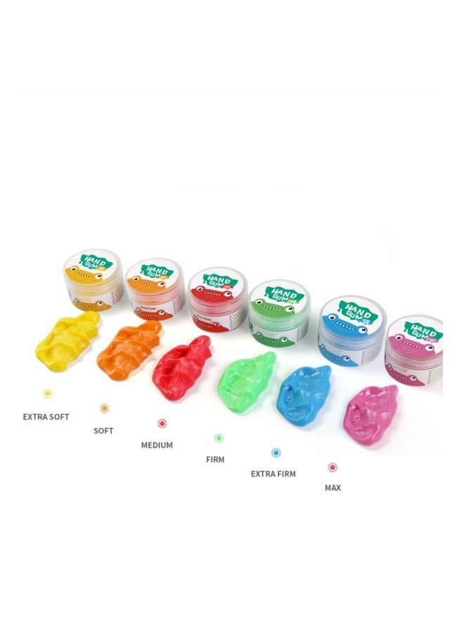 Play Putty for Kids - Slime Plasticine Clay for Finger Flexibility Training and Hand Strength Recovery, Stress Release, Depress for kids & Adults- 6 Cans/Pack  - Image 2