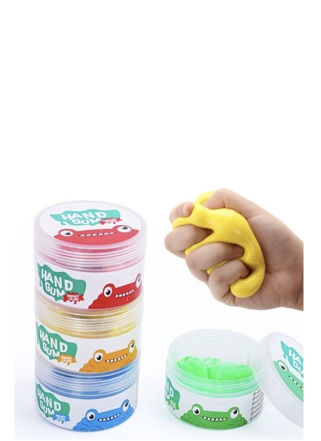 Play Putty for Kids - Slime Plasticine Clay for Finger Flexibility Training and Hand Strength Recovery, Stress Release, Depress for kids & Adults- 6 Cans/Pack  - Image 1