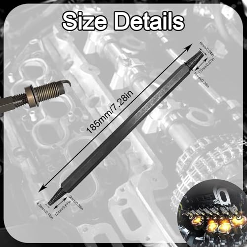 Xanadued Broken Spark Plug Remover Tool, Broken Spark Plug Extractor Tool for Car, Truck, Motorcycle Engine Repair - Image 2