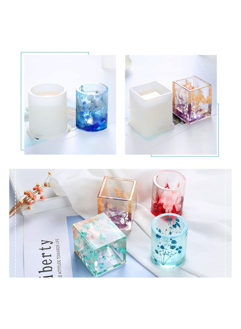 SYOSI 2 Pack Silicone Resin Molds Moulds Crafting Kit Jewelry Making Set for Jewelry Casting, DIY Pen Holder  - Image 5