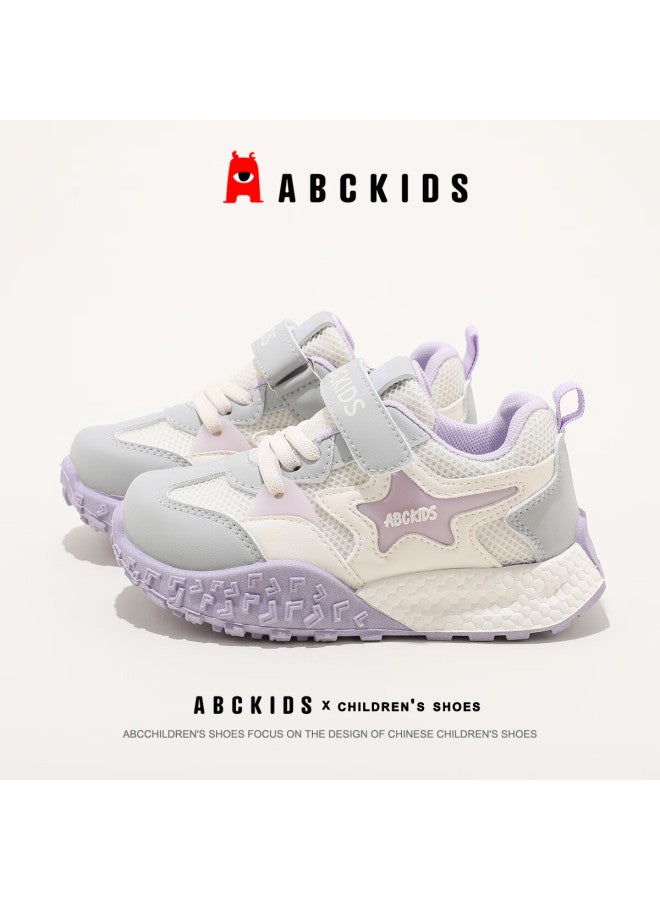 Abc Kids Kids Running Shoes Thick Sole Comfortable Boys And Girls Casual Shoes Sy533603654py Purple Size 33 - Image 3