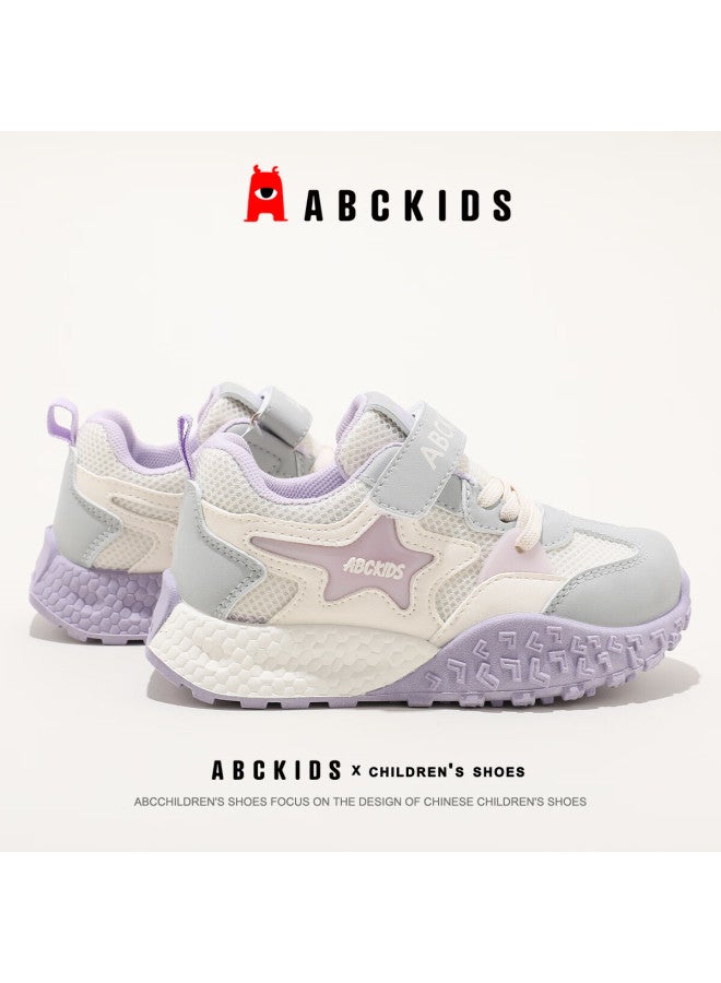 Abc Kids Kids Running Shoes Thick Sole Comfortable Boys And Girls Casual Shoes Sy533603654py Purple Size 33 - Image 4