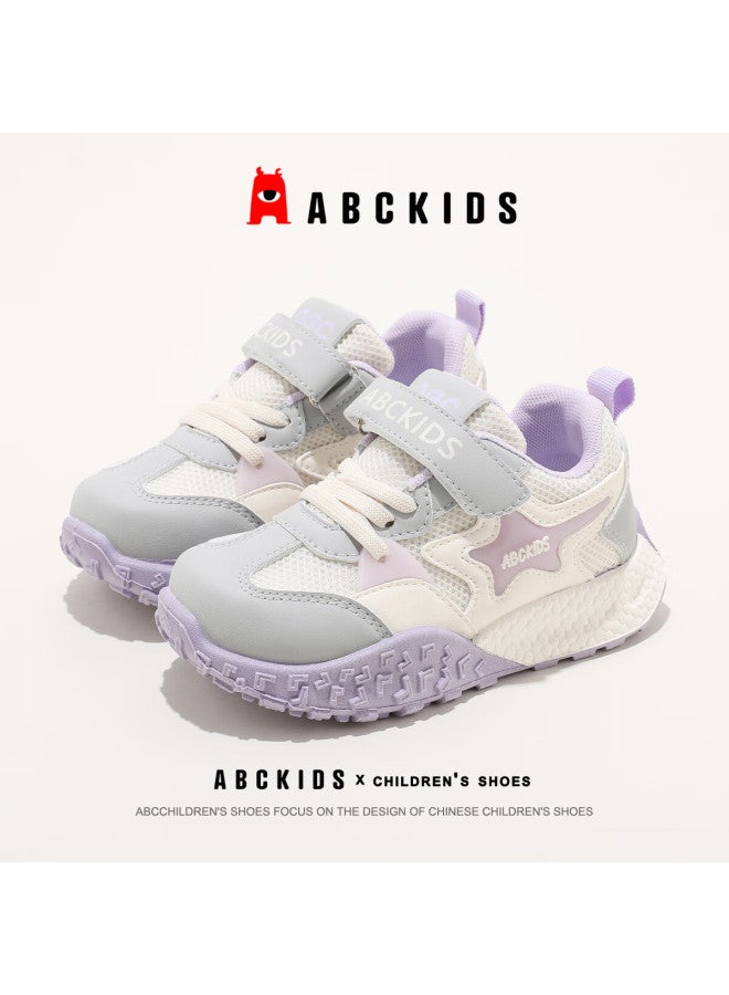 Abc Kids Kids Running Shoes Thick Sole Comfortable Boys And Girls Casual Shoes Sy533603654py Purple Size 33 - Image 5