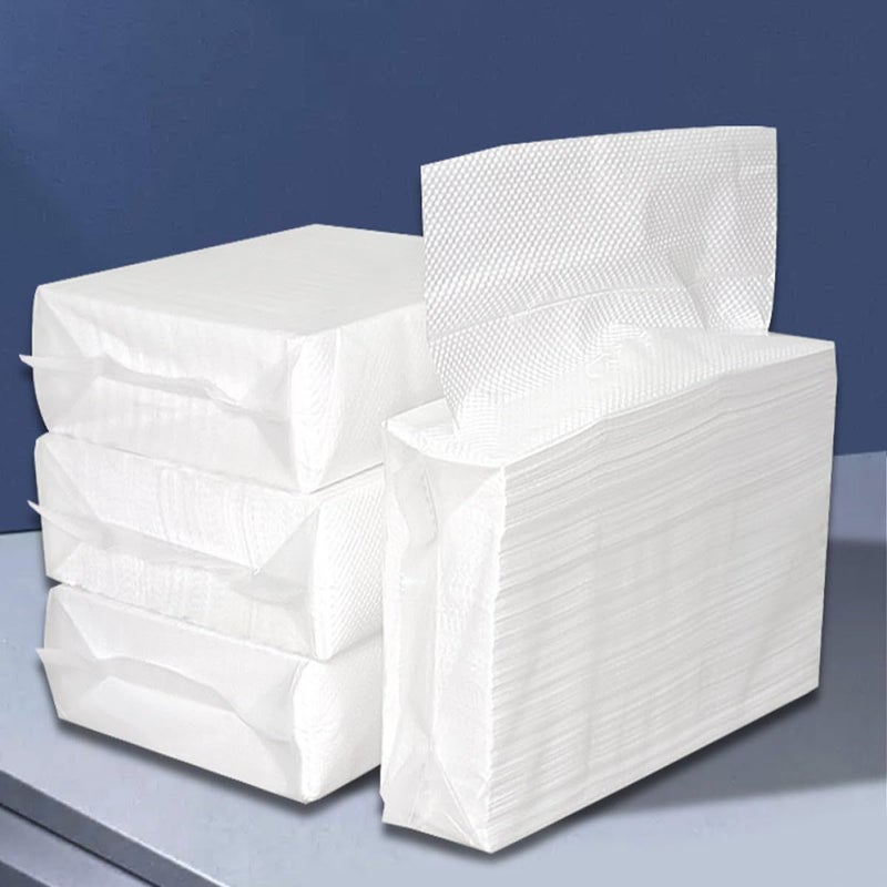 Thick Paper Hand Towel Napkins 120 Sheets 5 Packs Water Absorbent For Bathroom Hotel Kitchen - Image 5