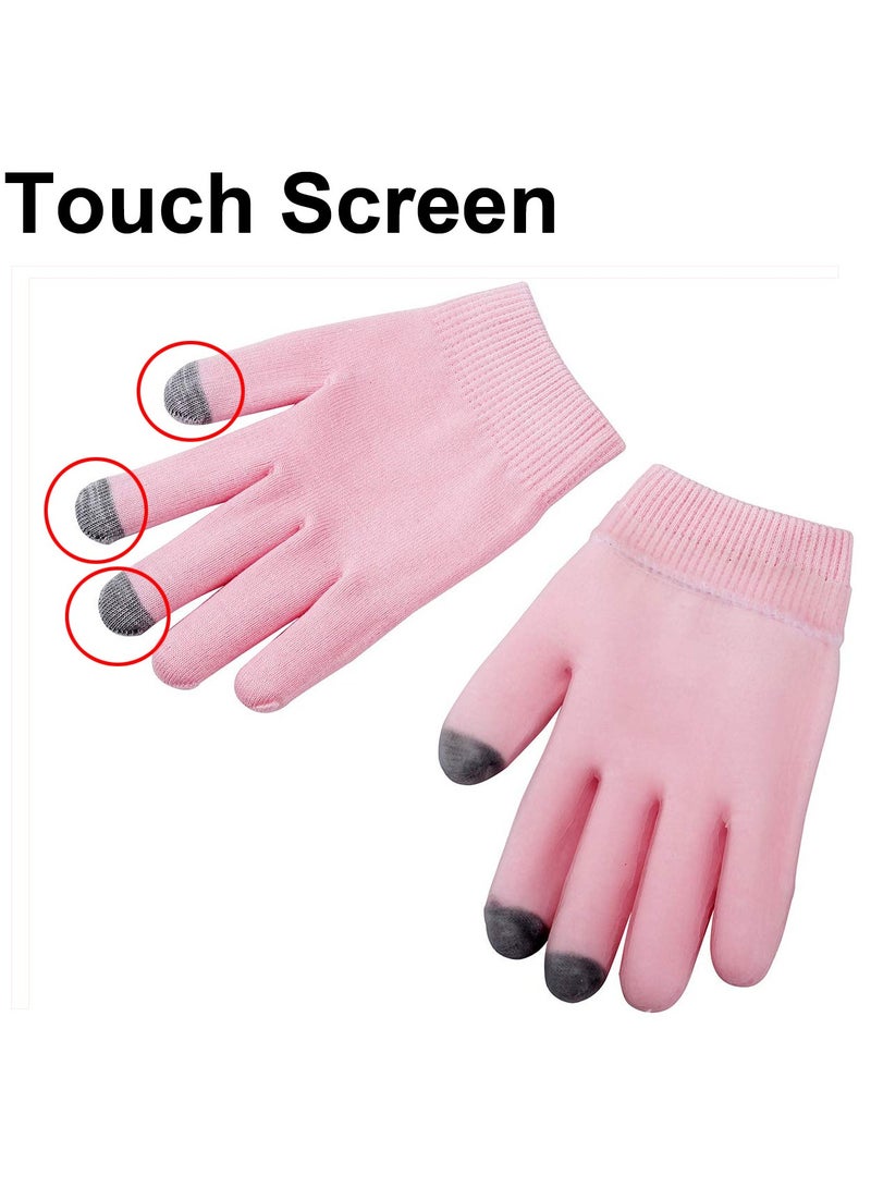 Generic 1 Pair Moisturizing Spa Socks and 1Pairs Touch Screen Skin Care Gloves - Image 3