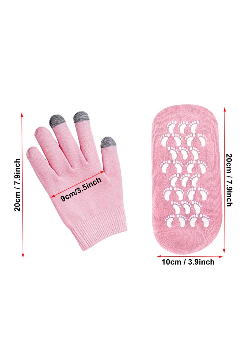 Generic 1 Pair Moisturizing Spa Socks and 1Pairs Touch Screen Skin Care Gloves - Image 5