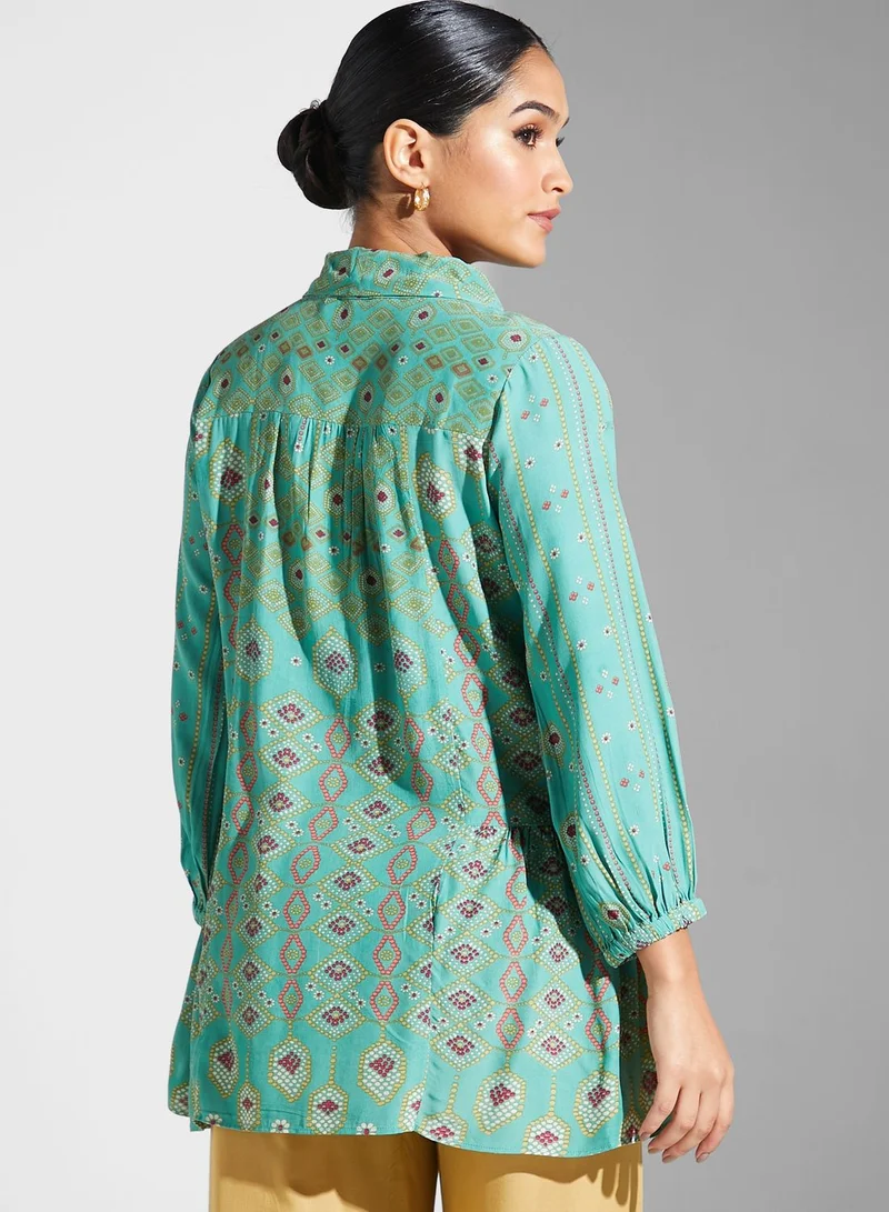 RITU KUMAR Printed Short Kurti