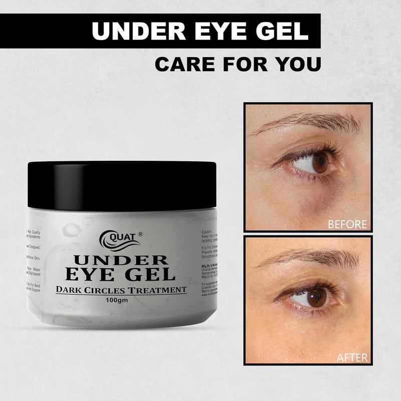 Quat Under Eye gel for Natural Glowing Skin and dark circle removal for both WomenMen 100ml - Image 2