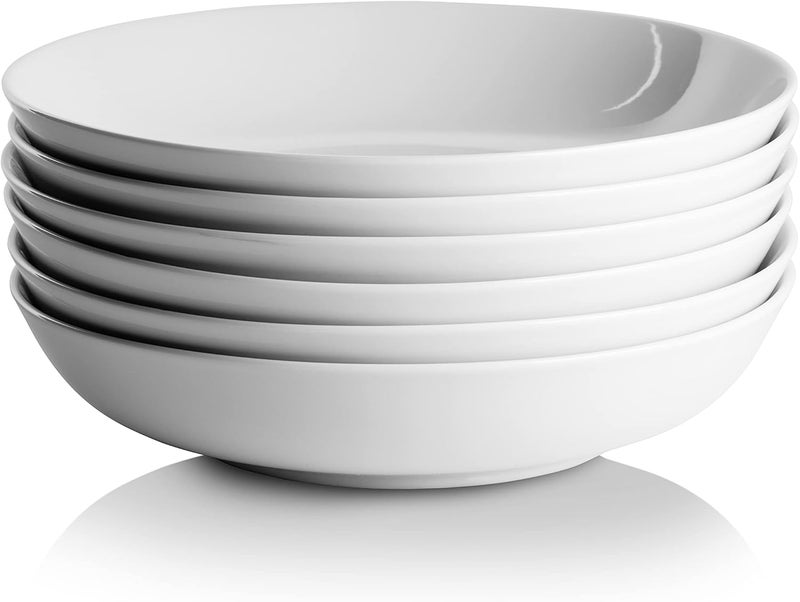 10 Strawberry Street Simply White 36 Oz PastaDinner Bowl Set of 6 - Image 2