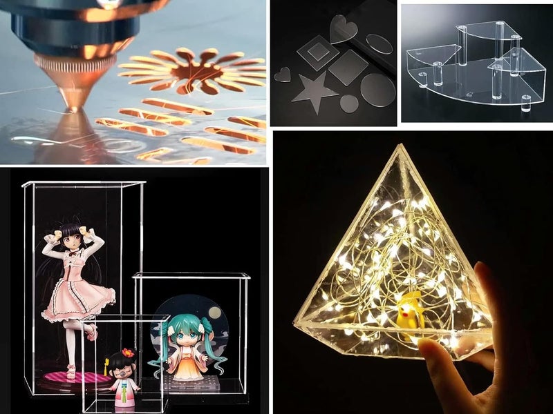 KASTWAVE Acrylic Sheet, 10Pcs Clear Perspex Sheet Plexiglass, 1Mm Plastic Sheet For Painting Picture Frame Glass Replacement Square Panel Boards Display Cases Printing Craft Diy (7X5 Inch) - Image 5