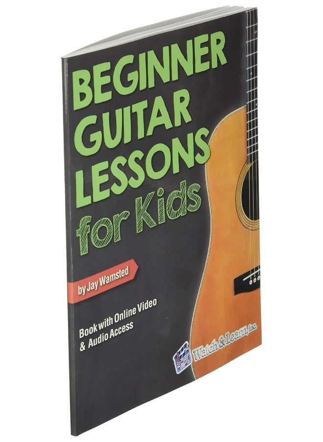 Beginner Guitar Lessons for Kids Book with Online Video and Audio Access