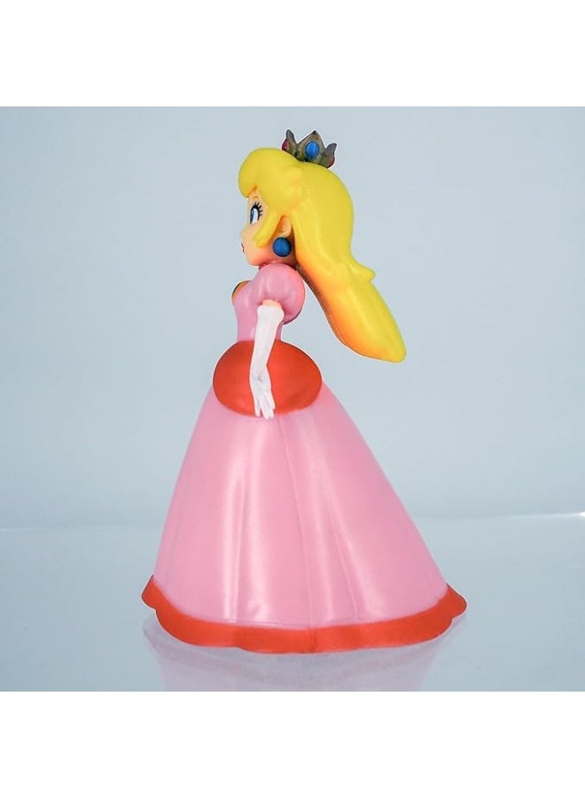 MARIO BROS AUTHENTIC Nintendo PRINCESS PEACH Figure in Collector's Box, 8 cm - Image 4