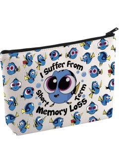 KUIYAI KUIYAI Nemo Dory Movie Merchandise Cosmetic Bag Dory Lovers Makeup Bag WDW Cartoon Character Gift Ocean Animals Gift For Fans (MemoryLossMup) 