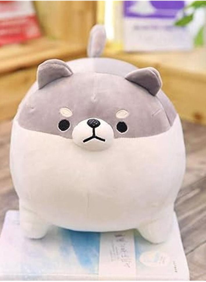 Stuffed Animal Shiba Inu Plush Toy Anime Corgi Kawaii Plush Dog Soft Pillow, Plush Toy Gifts for Boys Girls (Grey, 15.7" / 19.6")  - Image 4