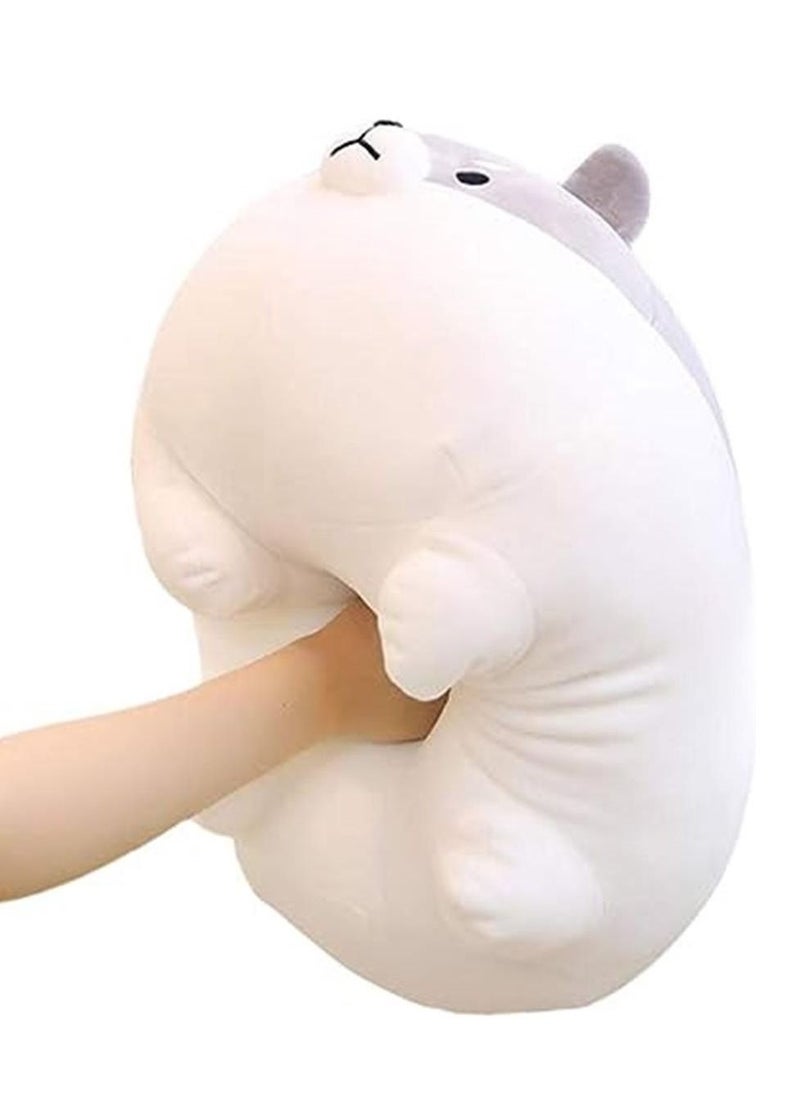 Stuffed Animal Shiba Inu Plush Toy Anime Corgi Kawaii Plush Dog Soft Pillow, Plush Toy Gifts for Boys Girls (Grey, 15.7" / 19.6")  - Image 3