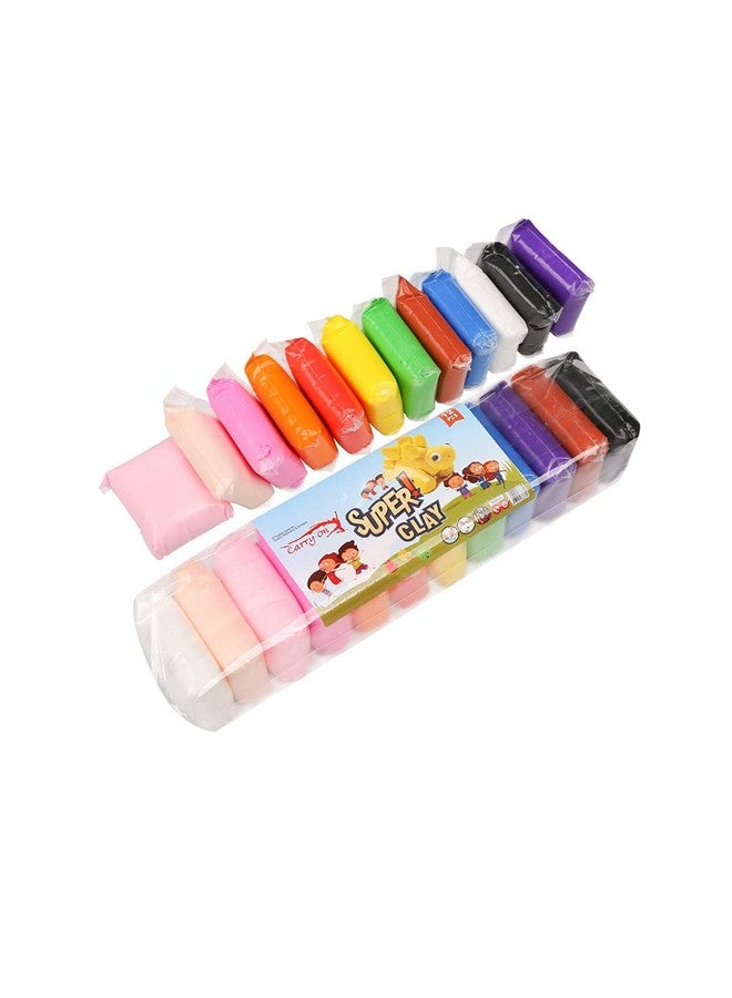 Mimi ميني® طين فني خفيف الوزن للغاية مع مجموعة أدوات النحت والتشكيل للفتيات والفتيان؛ للأطفال فوق 5 سنوات (عبوة من 12)  - Image 1