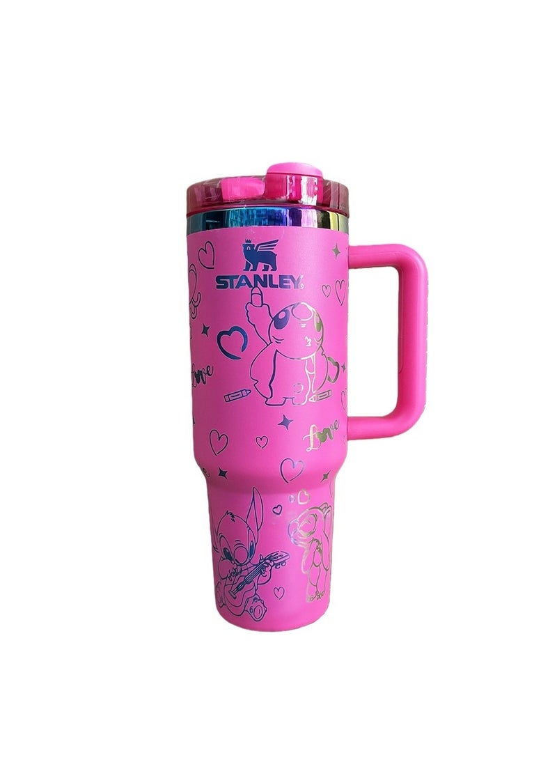 Stanley 40oz Large Capacity 304 Stainless Steel Car Insulated Mug with Handle