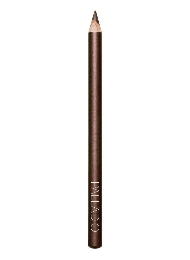 Wooden Eyeliner Pencil Thin Pencil Shape Easy Application Firm yet Smooth Formula Perfectly Outlined Eyes Contour and Line Long Lasting Rich Pigment Light Brown