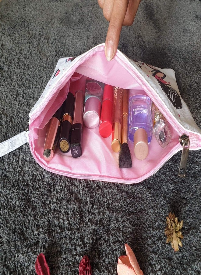 STORE 2508 Store2508 Multipurpose Waterproof Zippered Travel Pouch Bag Organiser for Cosmetics, Toiletries, Medicine, Stationary. (Design AG) - Image 5