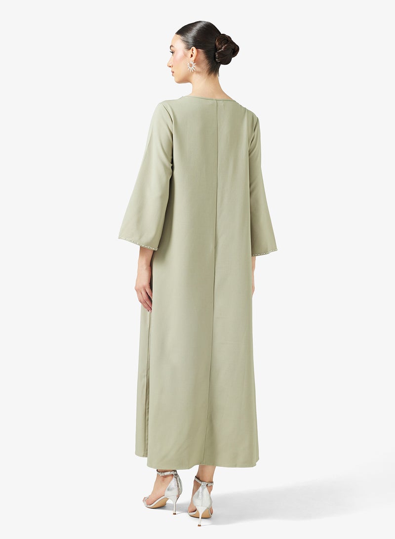 Khizana Embroidered Jalabiya - Image 2