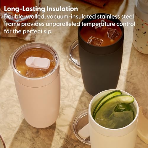 WP W&P Porter Insulated Tumbler 20 oz | No Metallic Aftertaste Ceramic Coated for Water, Coffee, & Tea | Wide Mouth Vacuum Insulated | Dishwasher Safe, Cream Terrazzo - Image 5