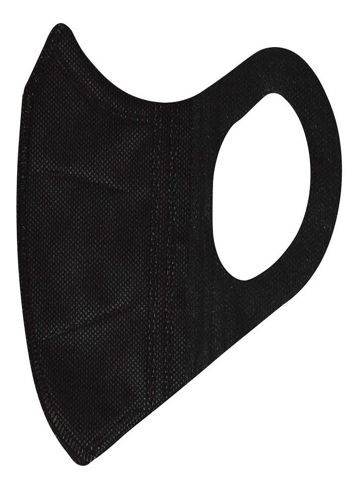 Pack Of 25 3D Face Mask Black for Adults - Image 4