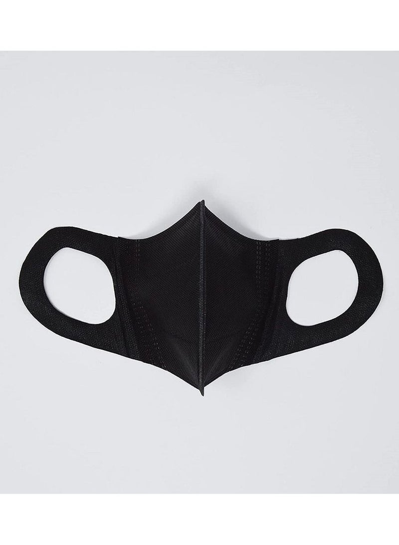 Pack Of 25 3D Face Mask Black for Adults - Image 3