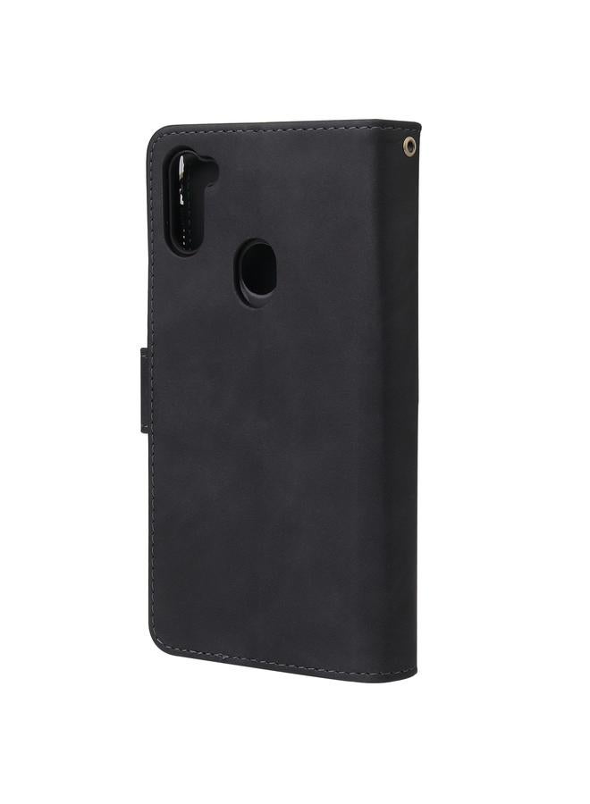 S-TOP Case For Samsung Galaxy A11 EU Multifunctional Frosted Zipper Wallet Leather Phone Case - Image 3