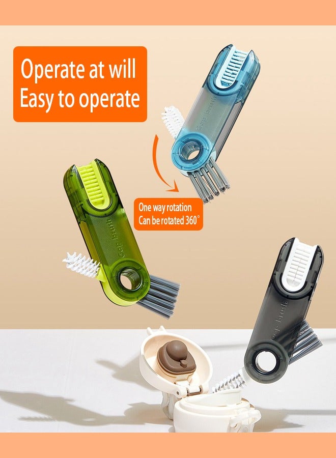 Vacuum Cup Brush , Bottle Mouth Brush , Multifunctional Cleaning Brush , Cup Lid , Tea Cup Three in One Gap Brush - Image 2