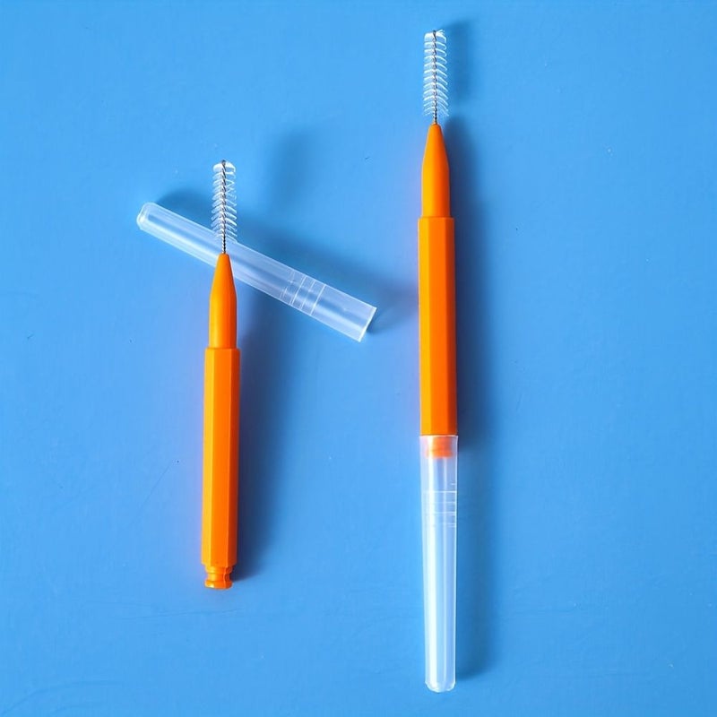 Interdental Brushes 24 Pack White 0 4mm Disposable Dental Gap Cleaner For Teeth And Braces - Image 5