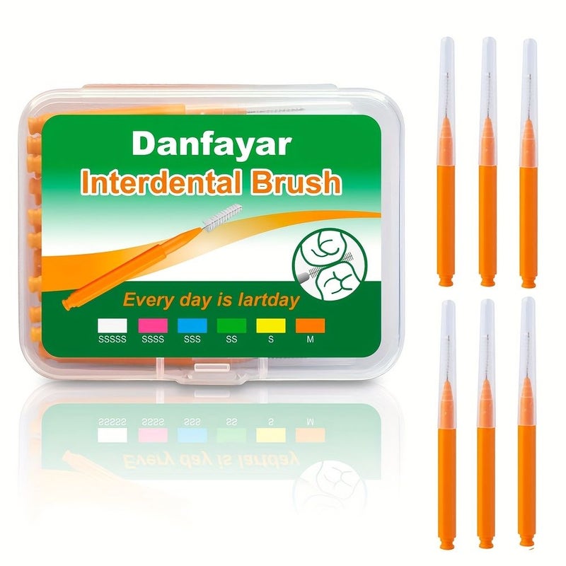 Interdental Brushes 24 Pack White 0 4mm Disposable Dental Gap Cleaner For Teeth And Braces - Image 2