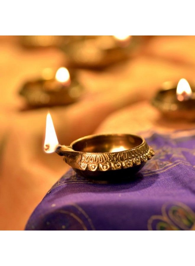 RUDRANSH Brass Kuber Diya Diwali Decorative Puja Diya for and Navratri, Pure Brass Puja Room Decoration and Diwali Festival(1.5nch) (KUBER_Diya, 20Pcs) - Image 4