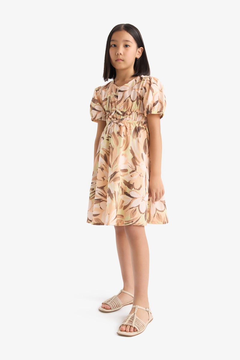 ديفاكتو فستان قطن بناتي مطبوع - Image 3