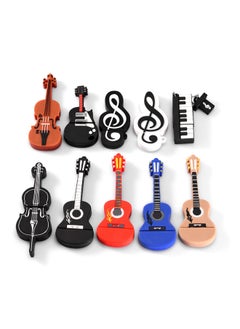 Generic Musical Instrument USB Flash Drive Cute Cartoon U Disk Guitar Violin U Disk Souvenir 64GB Gift Creative Gift Musical Note-Color:6-Capacity:64GB  - Image 2
