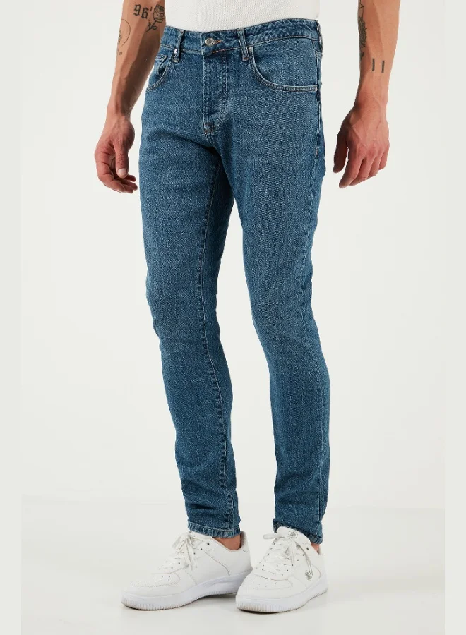 Buratti  Buratti Stretch Cotton Slim Fit Normal Waist Skinny Leg Jeans Men's JEANS 1115S60NAPOLI for Men | Best Price UAE