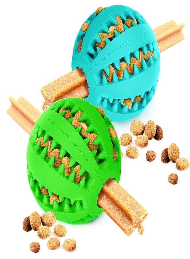 SunGrow 2-Pack Dog Treat Balls, Puzzle Food Interactive Treat Dispensers, Hide Treats Inside, Puppy Treat Dispensers for Training, Small Dog Enrichment Balls for Boredom, Mental Stimulation for Puppy - Image 1